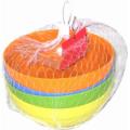 4 Piece Bowl Set In Net. Assorted Colors.