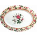 Oval Melamine Platter - Rose Design