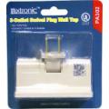 Luxtronic 3 Outlet Polarized Swivel Plug Wall Tap