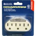 Luxtronic 3 Outlet Polarized Flat Pin Wall Tap