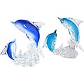 Paper Weight Dolphin Glass 6"