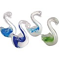Paper Weight Swan Glass 5"