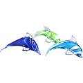 Paper Weight Dolphin Glass 5"