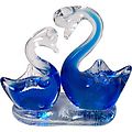 Paper Weight Swans Glass 4"
