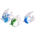 Paper Weight Fish Glass 4" Assorted Colors