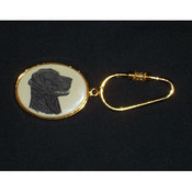 Labrador Retriever Oval Keychain