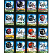 Licensed NFL Clocks - AFC