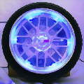 4 Inch   LED Wheel Clock with Light Sensor