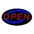 Hanging Oval LED Open Sign