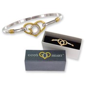 God's Heart - Lead Safe - Clip Bangle Bracelet