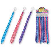 Girl Power - Embroidered Fabric Lanyard Keychain