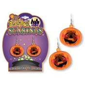 Flashing Halloween Earrings - Lead Safe