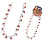 30" Halloween Pumpkin Patch Necklace w/Display