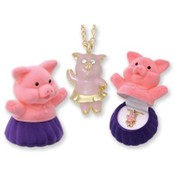 Pig Animal Necklace in Pig Box