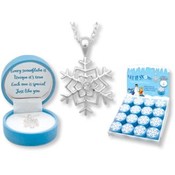 Sparkling Snowflake Necklace w/ Keepsake Box
