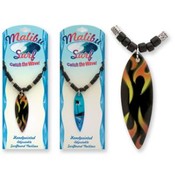 Handpainted "Malibu Surf" Surfboard Necklace