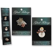 Glad Tidings Tri-Tone - Holiday Pin w/Display