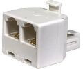 Steren 4-Conductor Telephone Adapters-White