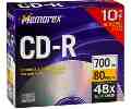 52x Write-Once CD-R - 10-pack, jewel case