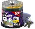 24x Write-Once Pocket CD-R Spindle for Data - 50 D