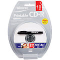 52x Write-Once CD-R 80 with White Ink Jet Printabl