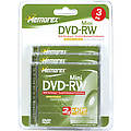 2x Rewritable Mini DVD-RW Blister Pack - 3-pack