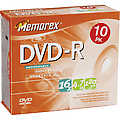 16x Write-Once DVD-R - 10-pack, slim