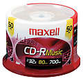 32x Write-Once CD-R Spindle for Audio - 50 Disc Sp