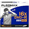 16x Write-Once DVD-R - 10-pack, slim jewel case