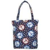 Medium Polka-Dot Peace Tote