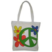 Medium Flower Peace Tote