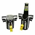 Referee Shirt Beverage Insulator W/Whistle