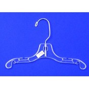 10" Clear Infant Dress Hanger