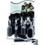 Icicles Hairbrush On Display Rack (6 Displays)