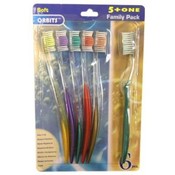 Orbits 6 Pack Toothbrush on a Card
