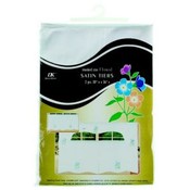 2 Piece Satin Floral Print Tier-Woven 30"x36"