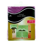 1 Piece 60"x30" Floral Lace Swag In Assorted Color
