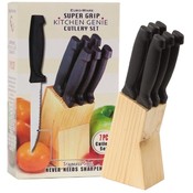 7 Piece Steak Knife Set In Wooden Block