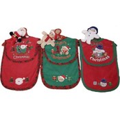 christmas bib &amp; burp &amp; ornament set