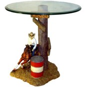 Barrel Racer Accent Table