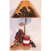 21" Barrel Racer Desk Lamp with Shade