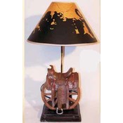 21" Saddle Desk Lamp with Shade