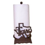 Cast Iron Texas Paper Towel Holder