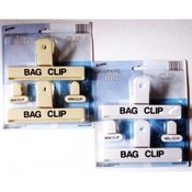 Assorted Colors - 4 Pack Snack Bag Clips