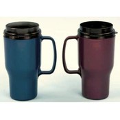 Assorted Colors - 16 Oz Plastic Travel Mug
