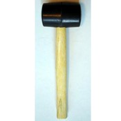 16 oz Rubber Mallet with Wood Handle