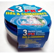 15 Oz. 3 Pack Lids and Containers