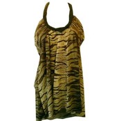 Fashion Printed Poly Spandex Tops