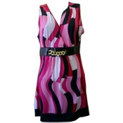 Fashion Printed Poly Spandex Tops