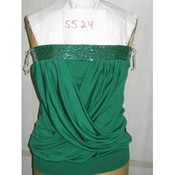 fashion  solid  poly  spandex tops